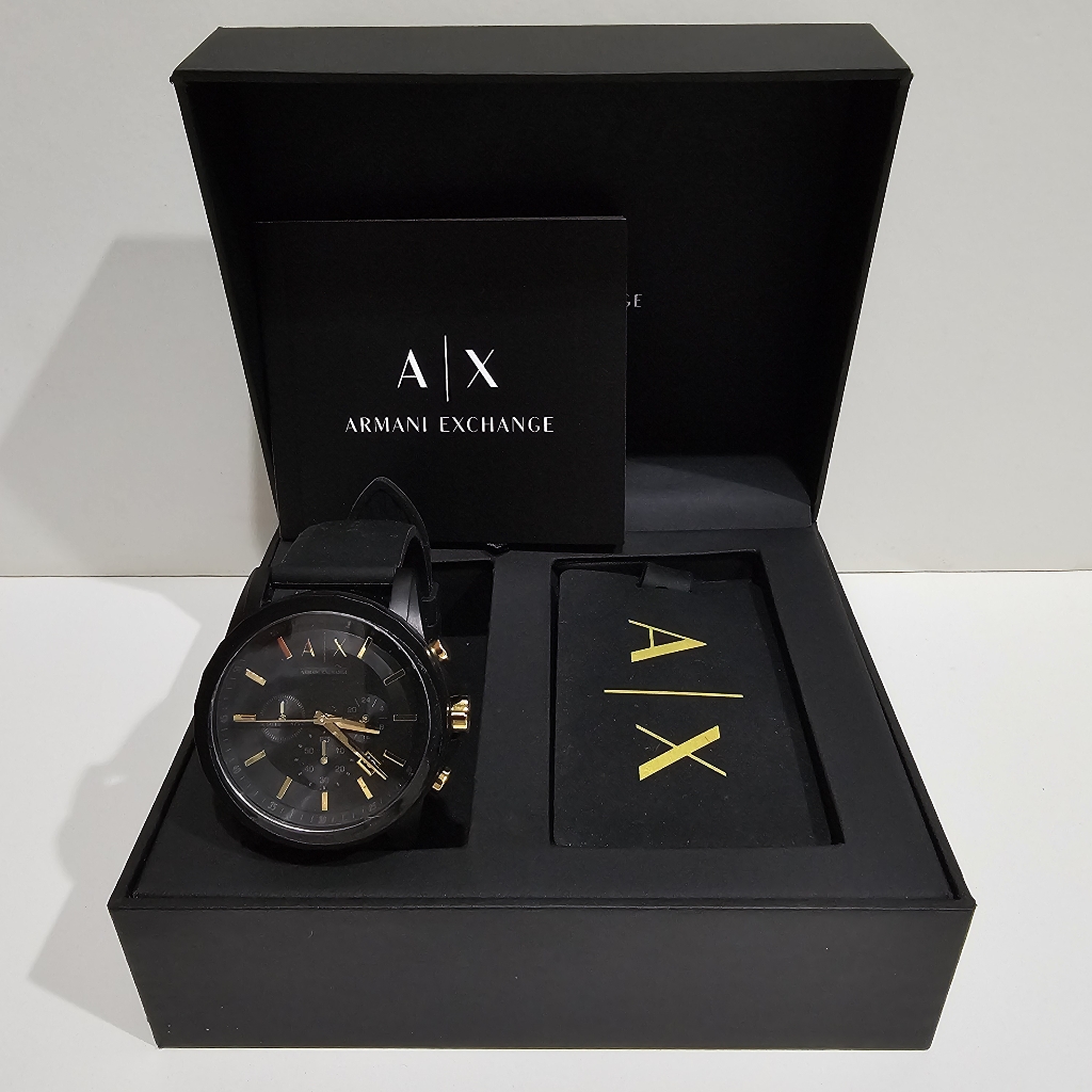 Armani Exchange Chronograph Black Dial Mens Watch